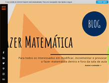 Tablet Screenshot of fazermatematica.com.br